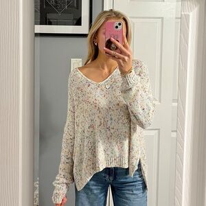 H&M Multicolor V Neck Sweater